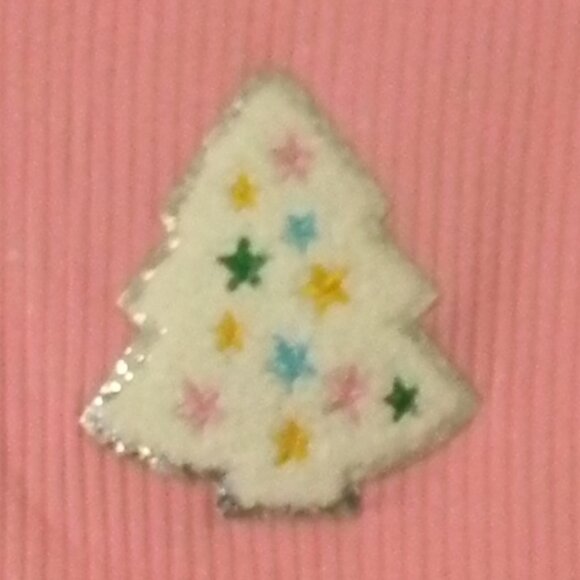 Christmas Outfit for Girls Black Pants and Pink Tee with Tree Set 3T 4T NWOT - Picture 4 of 4